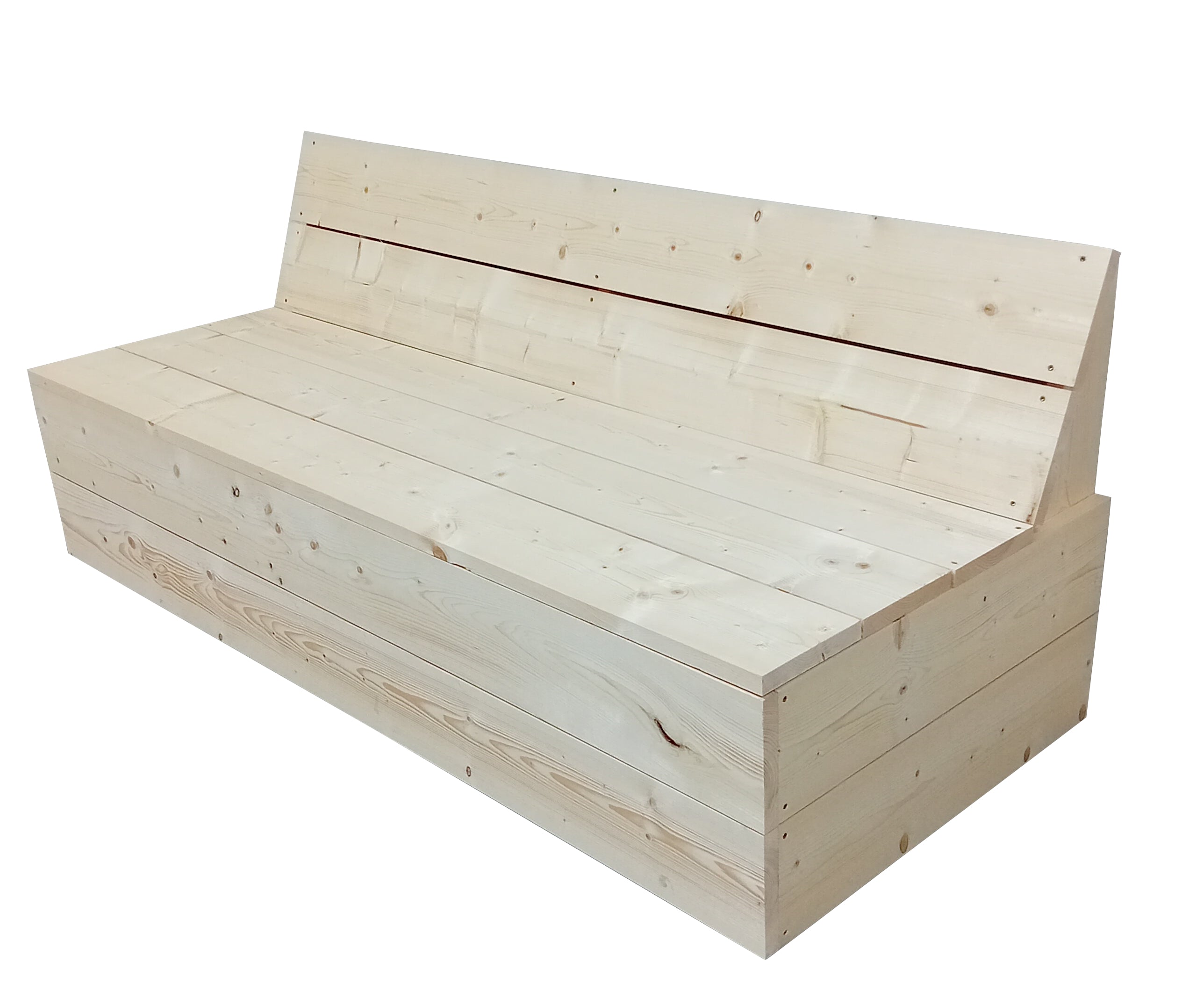 Steigerhout Klepbank met Opbergruimte Bouwpakket